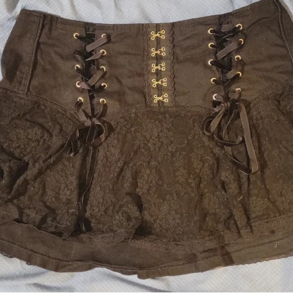 Tripp NYC vintage black corset skirt